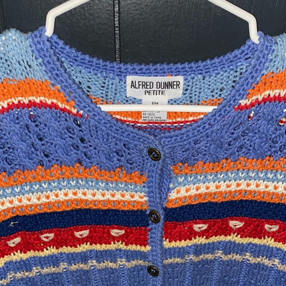 Vintage Alfred Dunner Knitted Cardigan - Picture 2 of 10